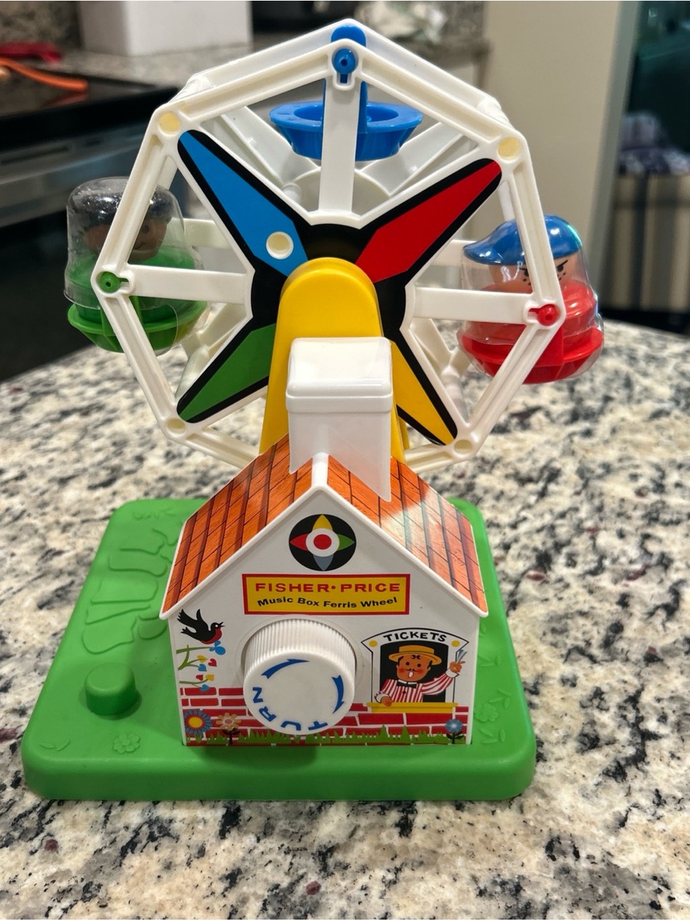 2015 Fisher Price Music Box Ferris Wheel - new condition with 2 people